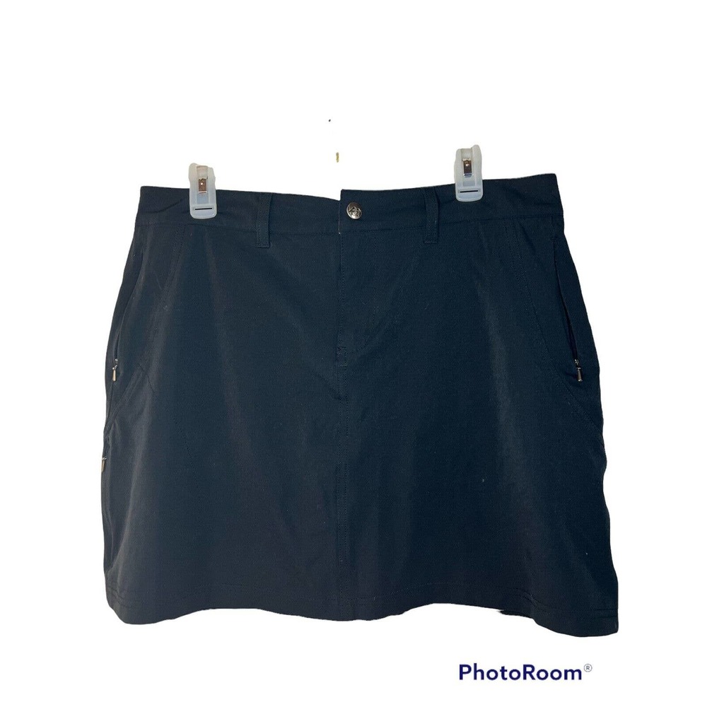 REI Stretch Skirt Skort Black Active Hiking Camping Womens Size 14